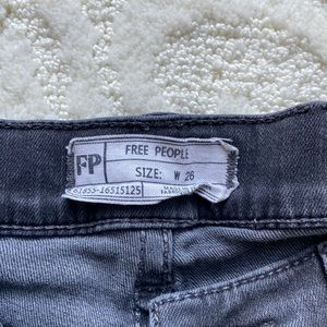 Free people grey mid rise jeans size 26